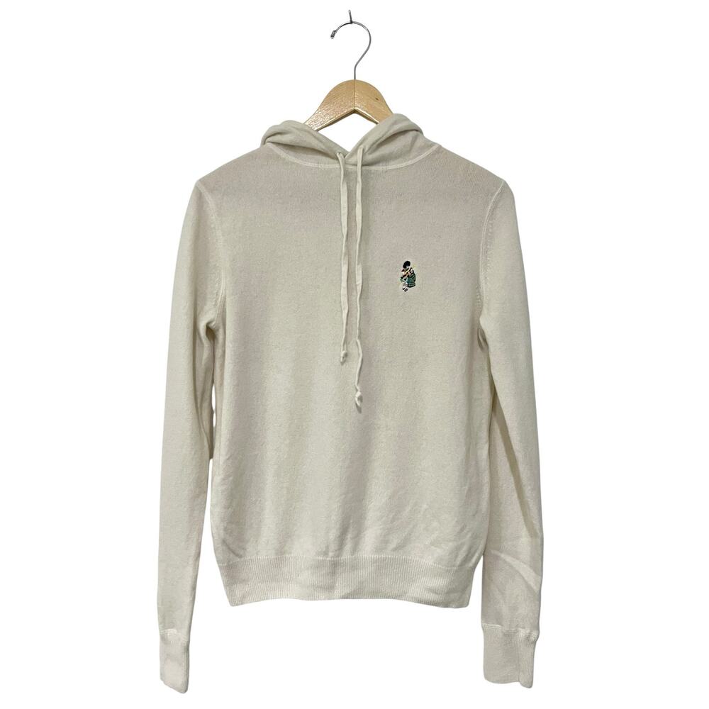 RLX Ralphh Lauren Mens Hoodie Sweater S Washable Cashmere Embroidered Bagpiper